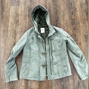 Old Navy Sage Utility Jacket with Hood